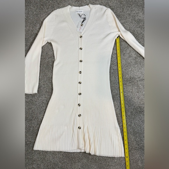 Lucky Brand Ivory knit Long Sleeve Dress - Picture 6 of 7